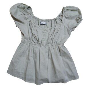 light green hollister baby doll top